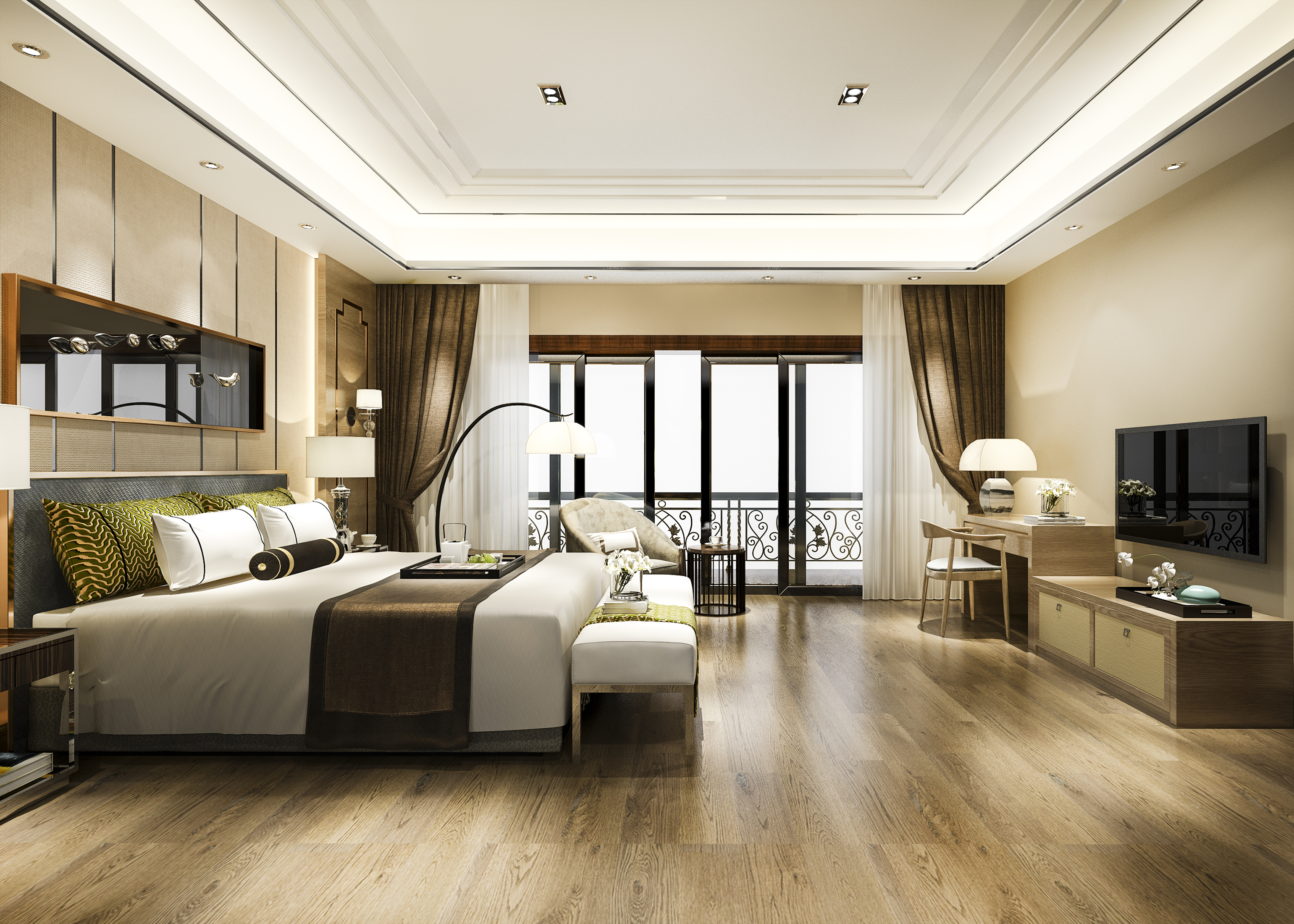 Luxury bedroom interior design